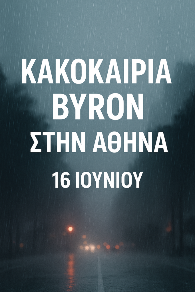Κακοκαιρία Byron στην Αθήνα: Πώς χτυπά την πρωτεύουσα και τι ζητά η Πολιτική Προστασία από τους πολίτες