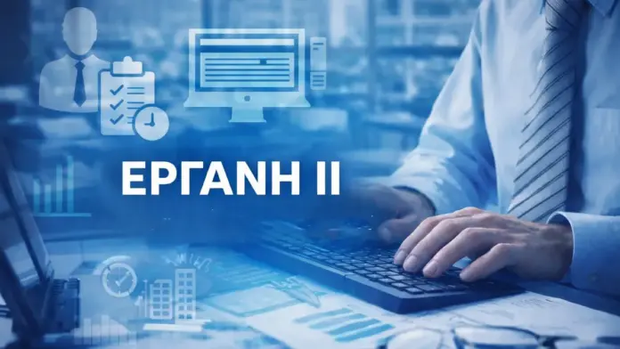 ΕΡΓΑΝΗ ΙΙ – Ψηφιακό σύστημα δηλώσεων εργασίας με οθόνη υπολογιστή και στοιχεία εργασιακών δεδομένων