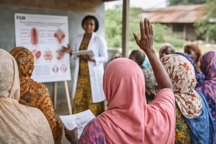 Εκπαιδευτική δράση ενημέρωσης με επαγγελματία υγείας και συμμετέχουσες σε σεμινάριο ευαισθητοποίησης για την πρόληψη επιβλαβών πρακτικών