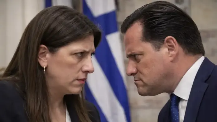 Θεσμική σύνθεση με τον Άδωνι Γεωργιάδη και τη Ζωή Κωνσταντοπούλου σε έντονη πολιτική αντιπαράθεση