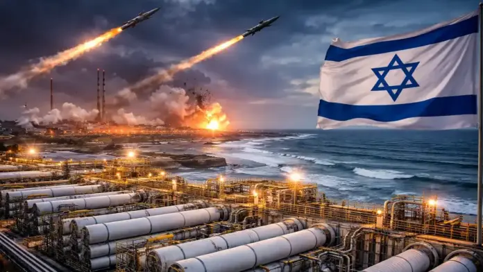 Θεσμική εικόνα μονάδας αφαλάτωσης και κρίσιμων παράκτιων υποδομών στο Ισραήλ υπό απειλή στη σύγκρουση Ιράν–Ισραήλ