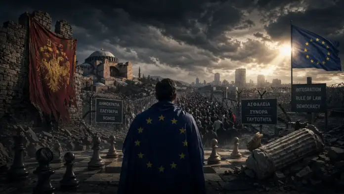 Θεσμική κινηματογραφική εικόνα για την ευρωπαϊκή κρίση συνοχής, τη δημοκρατική αυτοάμυνα και την ασφάλεια
